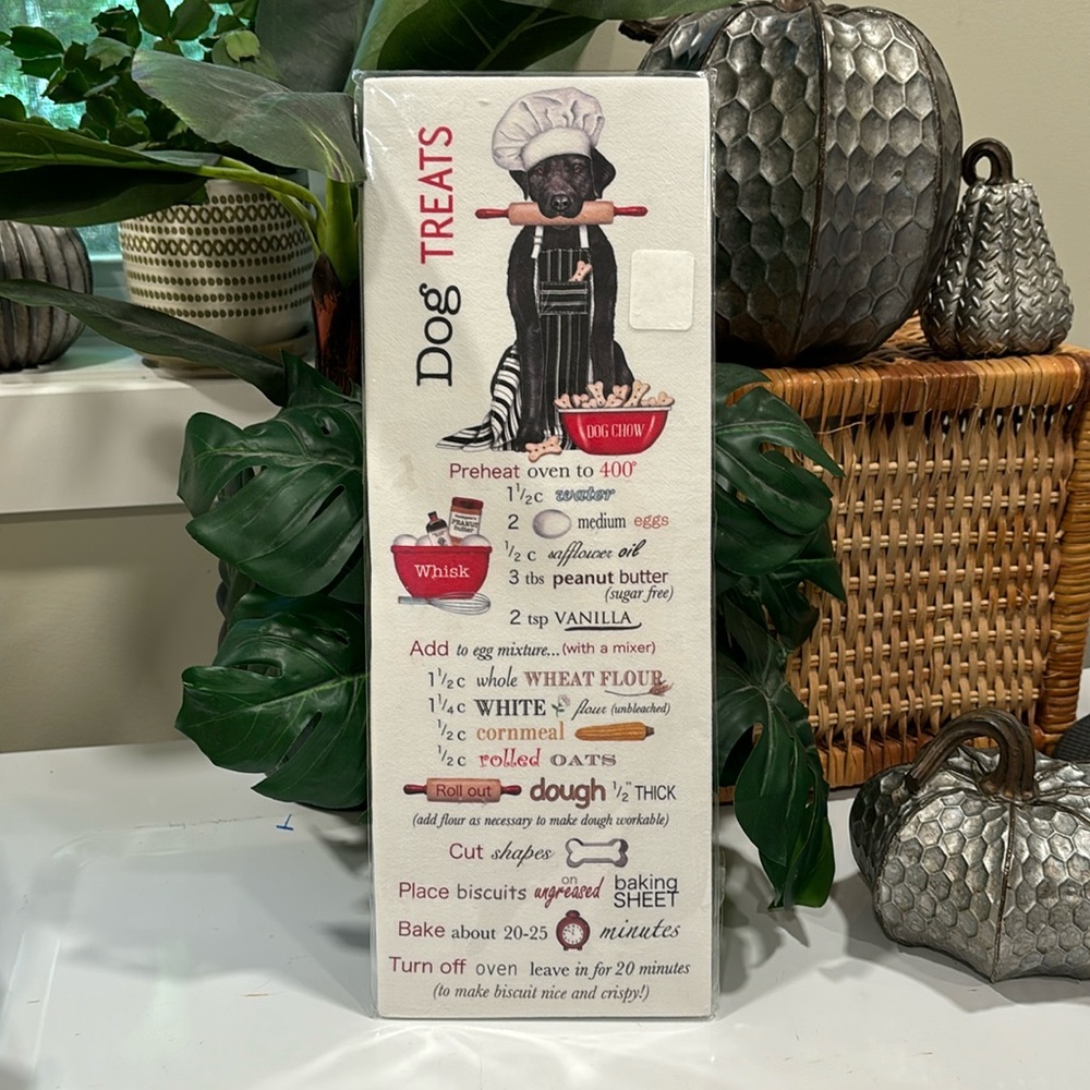 Mary Lake-Thompson Black Lab Dog Treats Recipe Flour Sack Towel